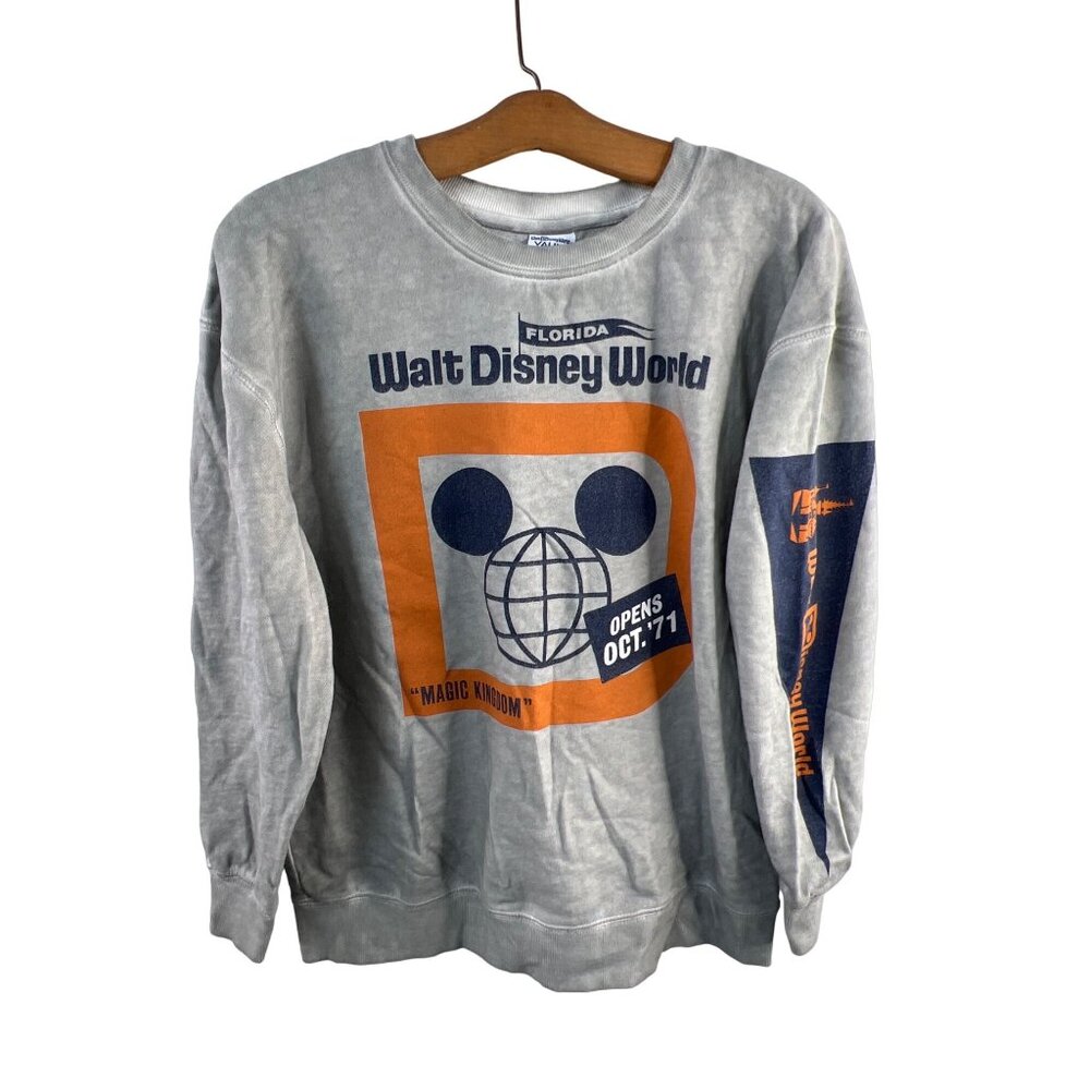 Walt Disney World Vault Collection Size XS Gray Sweatshirt 50th Anniversary